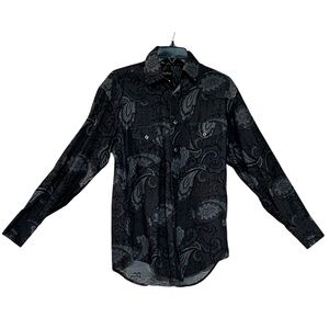 George Strait Wrangler Troubadour Collection Long Sleeve With Snaps Size S